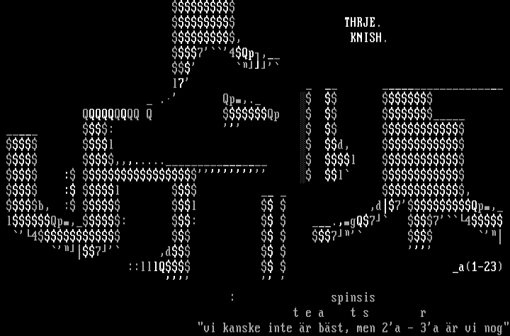 THREE . KNISH by absent spinsister