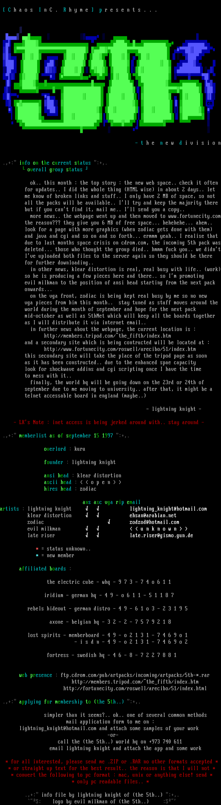 september news by lightning knight