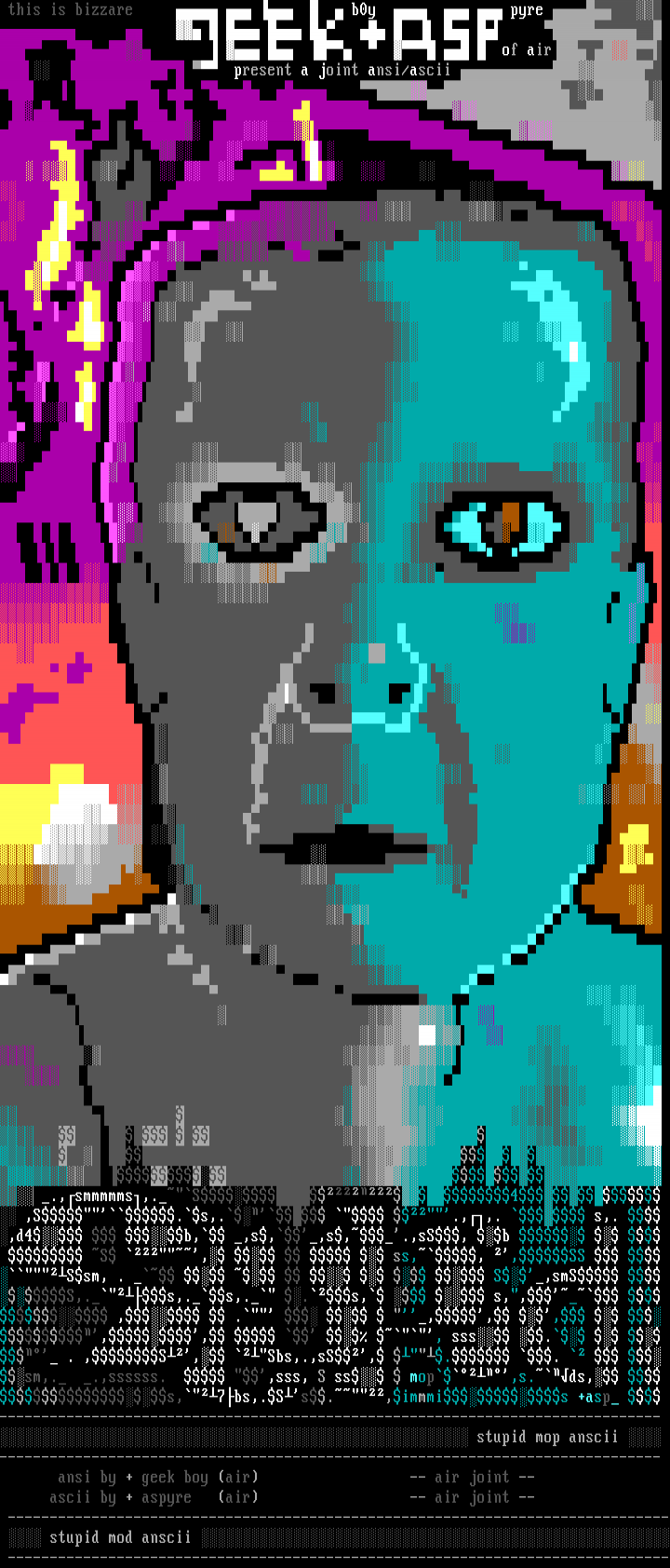 stupidmop _ anscii! by aspyre+geekboy