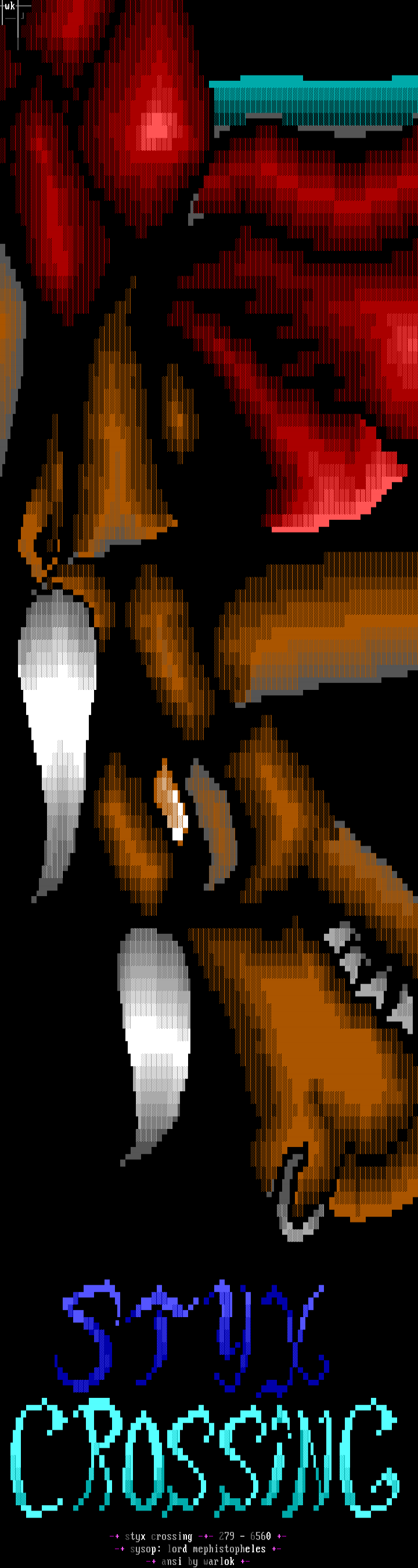 Styx Crossing ansi by Warlok