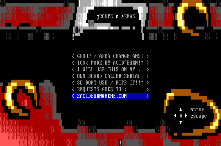 Serial - Area's by acid burn