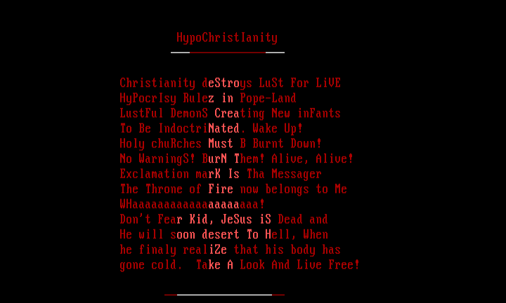 Hypochrisianity by Bernie