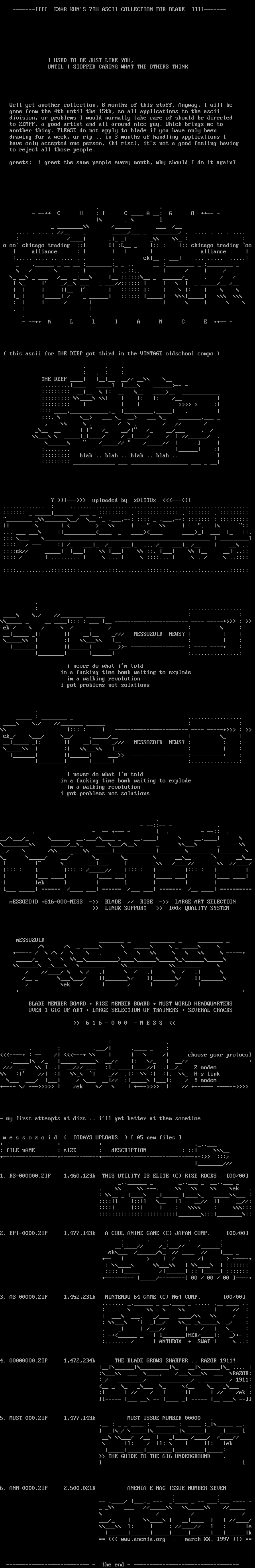 an elite ascii colly by exar-kun