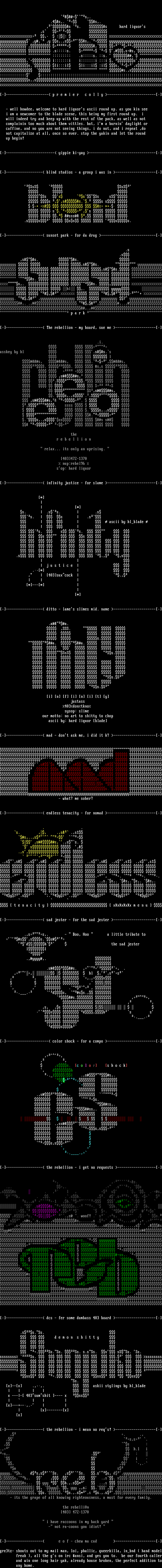 ascii collection by hard liqour