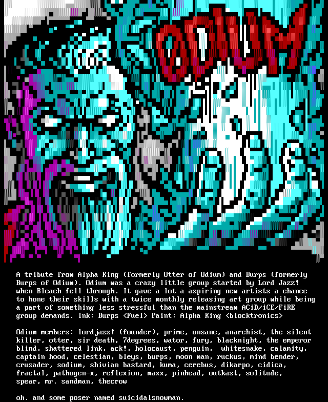 Odium Tribute by Alpha King & Burps