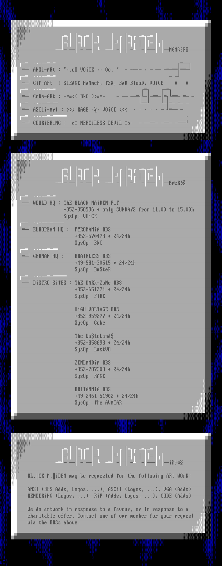 July 1995 Info by VOiCE