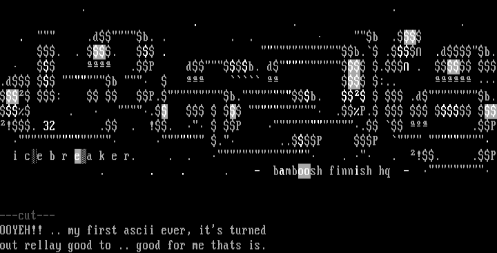 my 1st ascii =) .. - icebreaker - by ezy