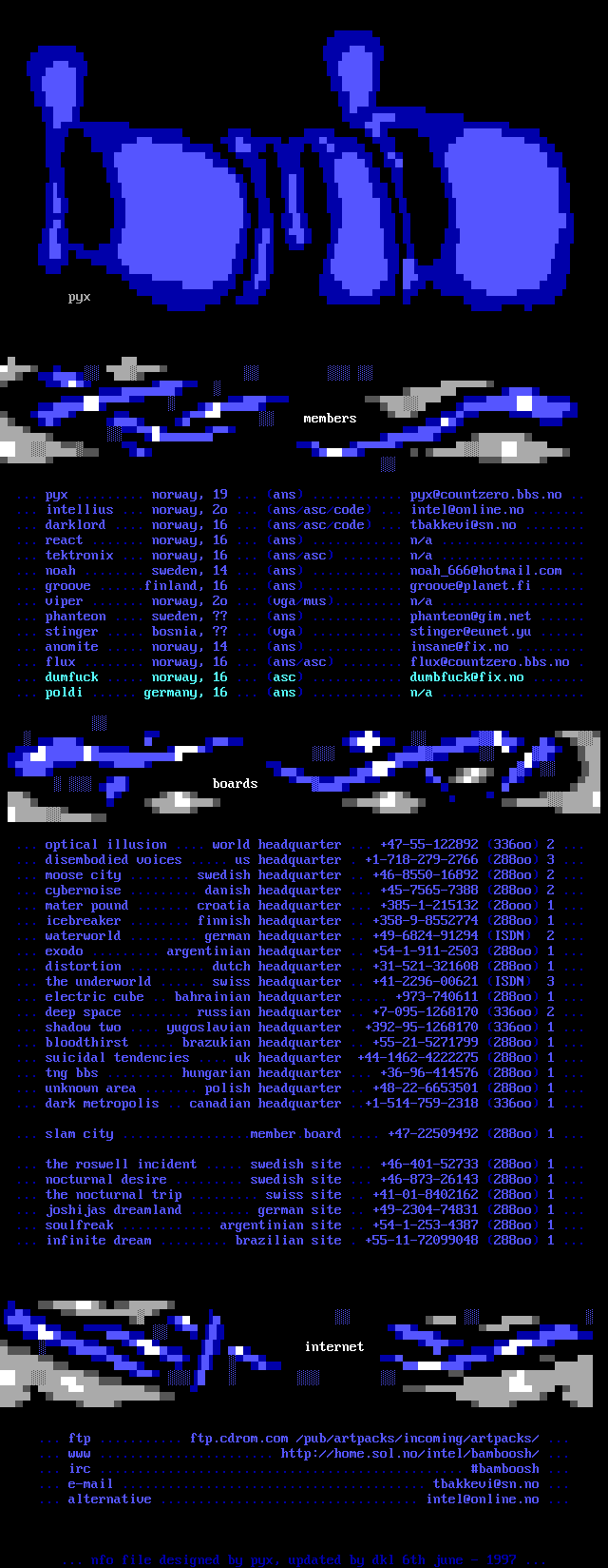 Bamboosh info-file by Dkl/Pyx