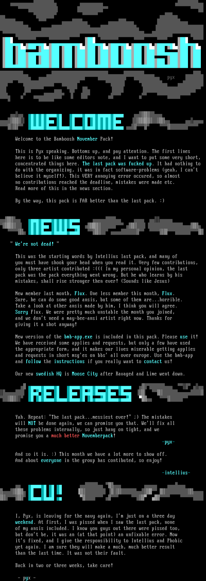 bamboosh november news by pyx & intellius