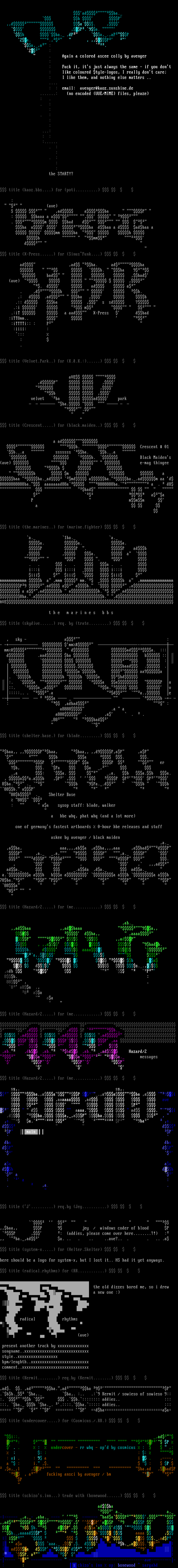 anscii colly by avenger