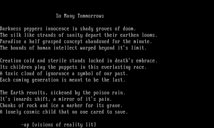 So Many Tommorrows by Arturius Pendragon