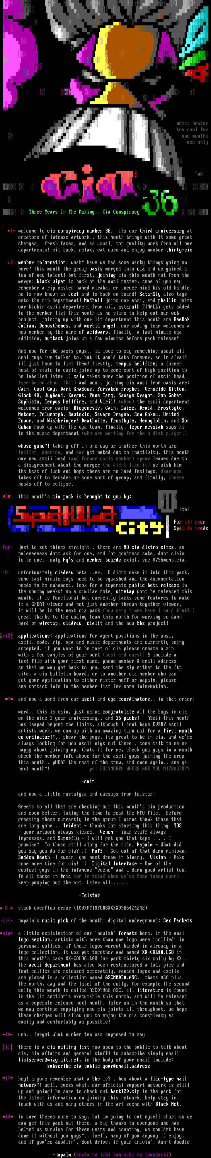 cia conspiracy #36 information by cia
