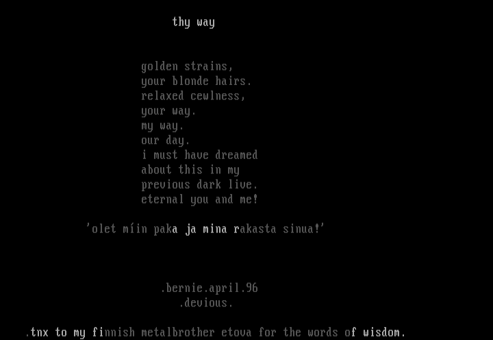 thy way by .bernie.