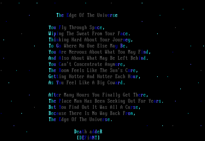 The Edge Of The Universe by Death addeR