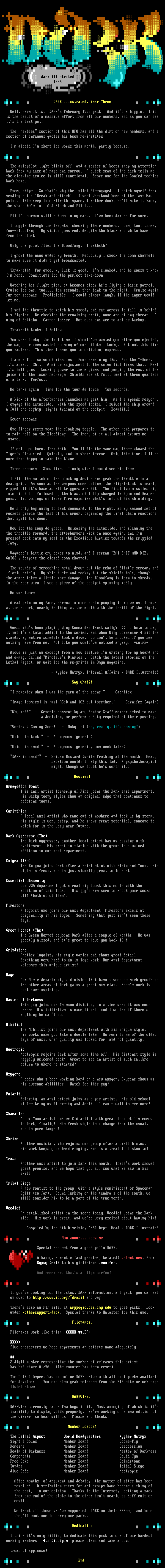 DARK Illustration NFO by Multiple Authors