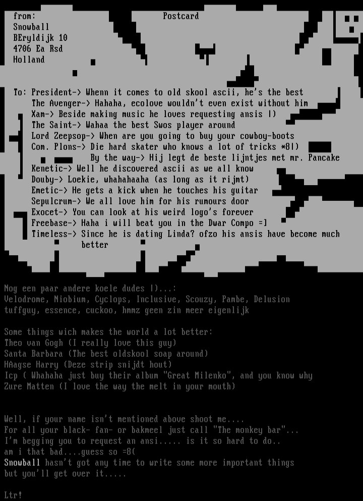 greetingslist by snowball