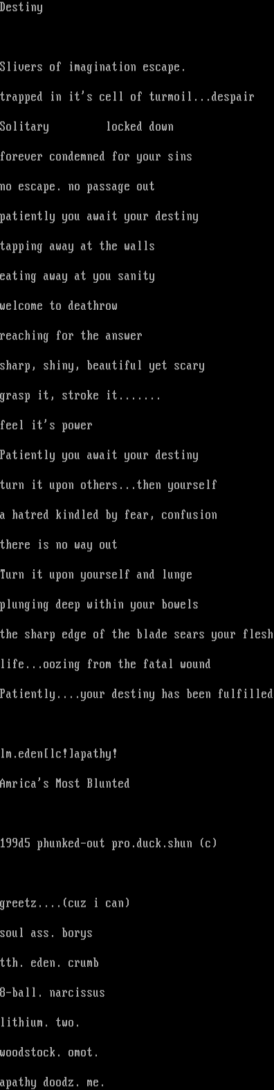 Destiny by Leper Messiah
