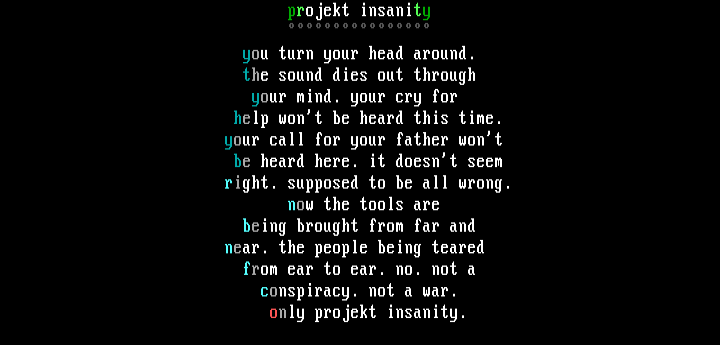 projekt insanity by the software surgeon