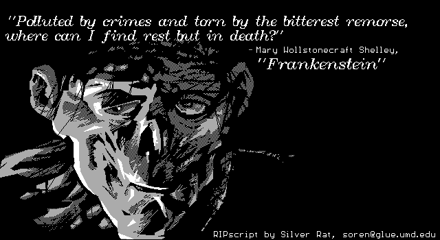 Frankenstein by Silver Rat