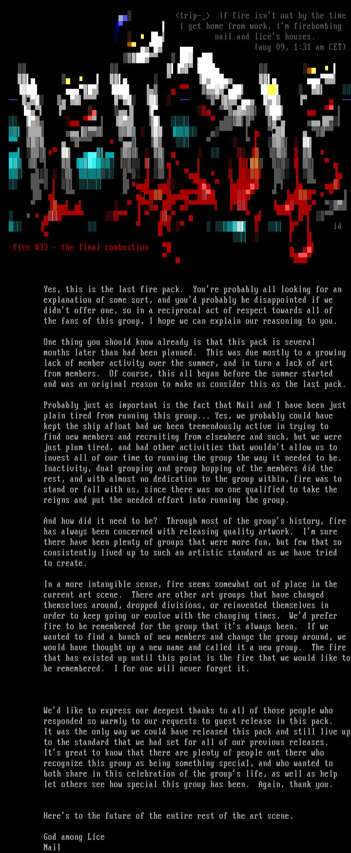 #INFO# Fire #33 Oldsletter by lGiOcDe, nail