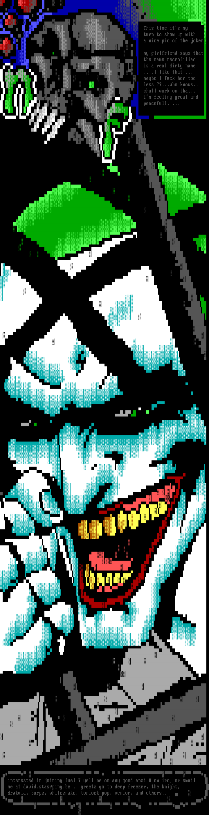joker in jail by necrofiliac
