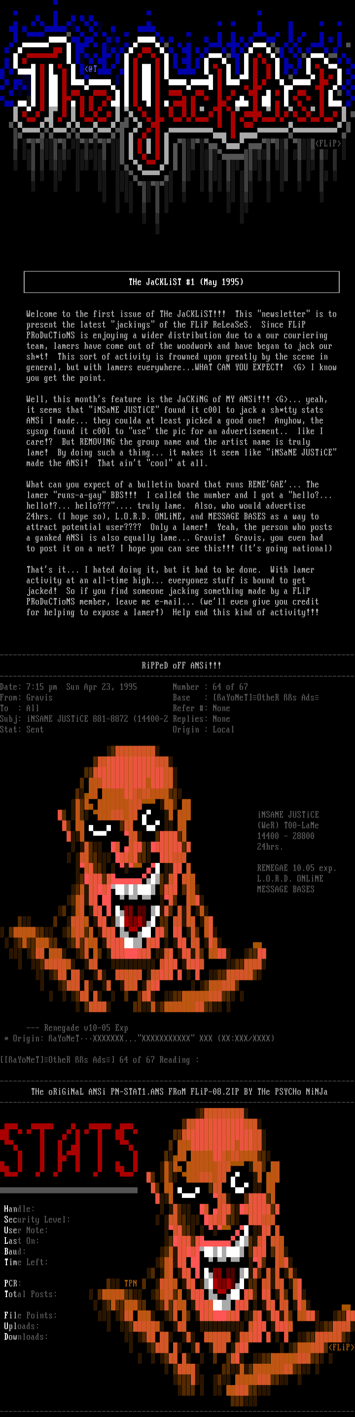The JackList 0001 (May 1995) by Multiple