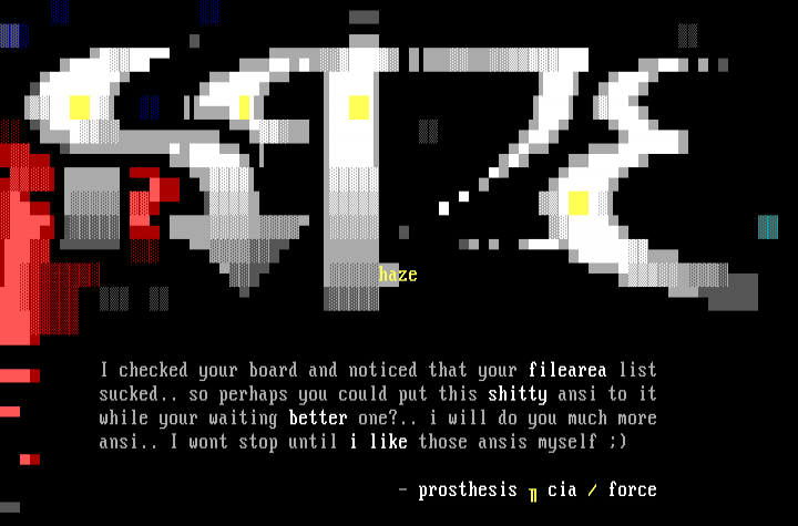 haze by prosthesis