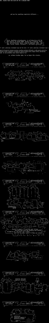 Ascii Cluster by Waste