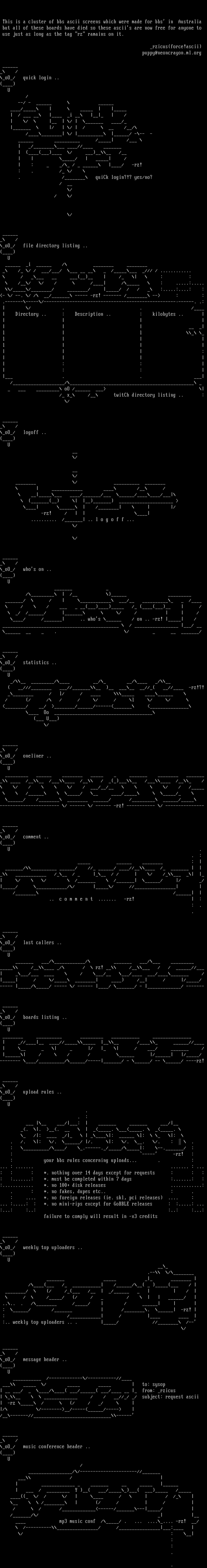 BBS Bits and Pieces by Rzicus
