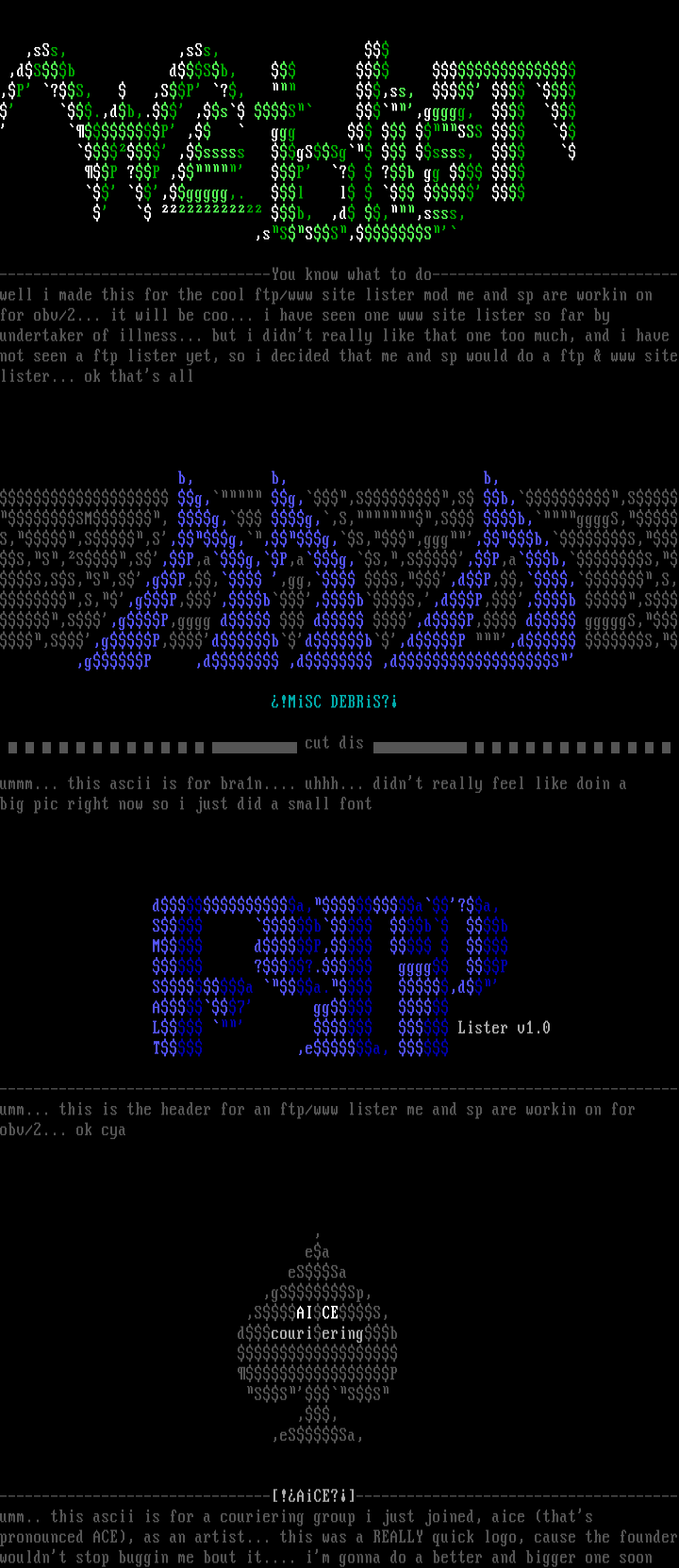 Ascii Logo Coli by Stoned Militia