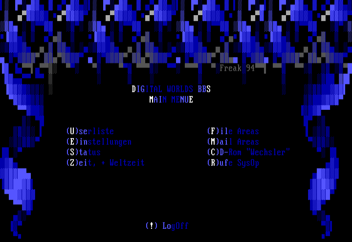 Digital Worlds Main Menue by Freak