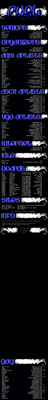 Fuel member list for pack 12 by Fuel Staff