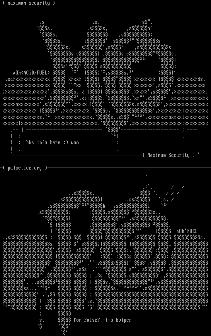 Ascii logos for pack 12 by Angel of Hell