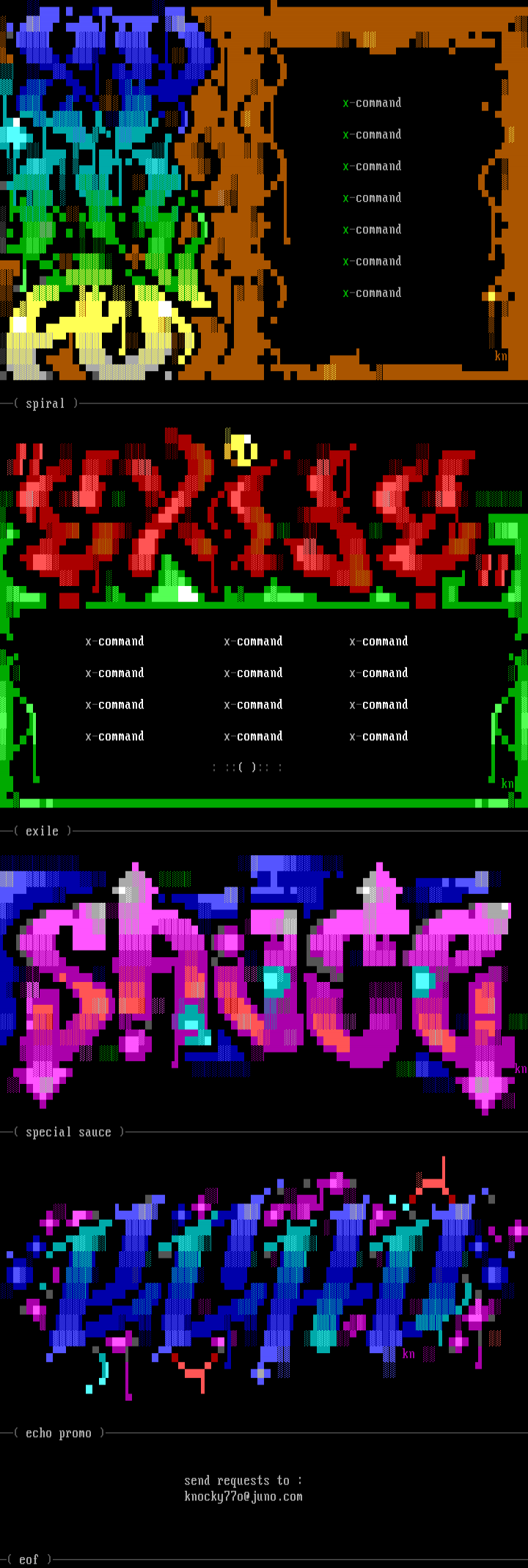 ansi logos pack 16 by knockturnal