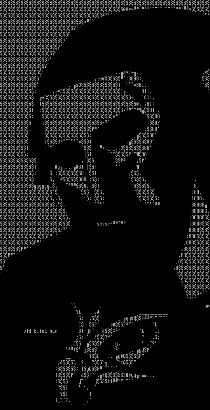 Old Blind Man by Otium Man/Iron Lung