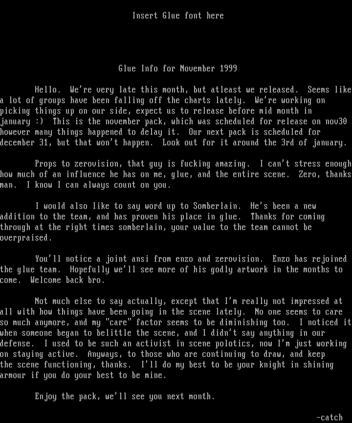 november 1999 info file by glue