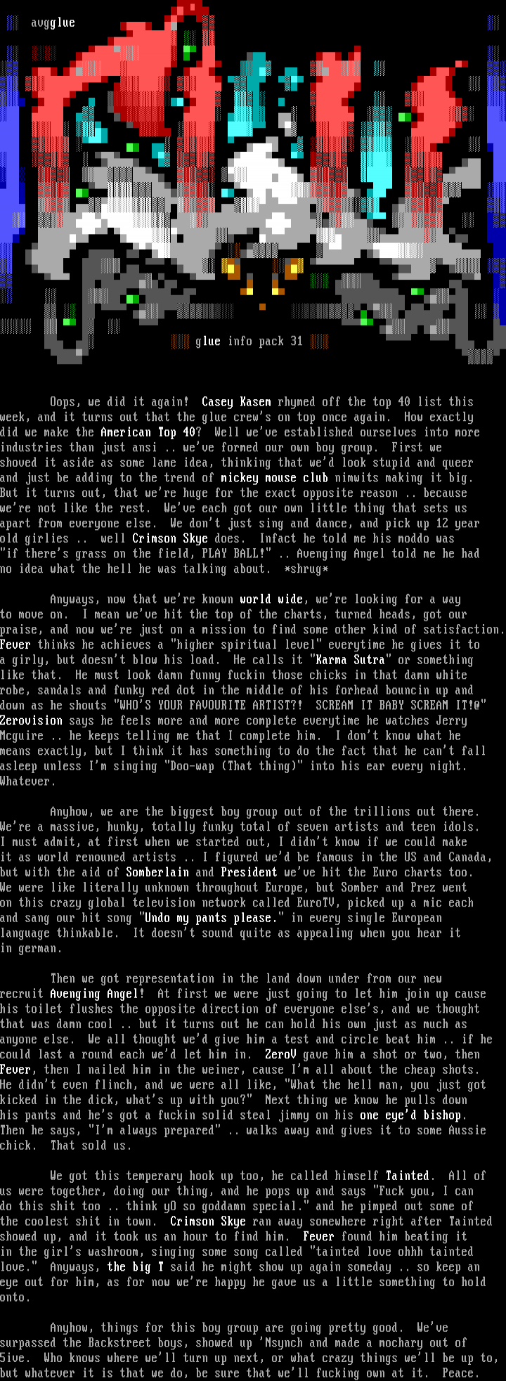 may 2000 info file by glue