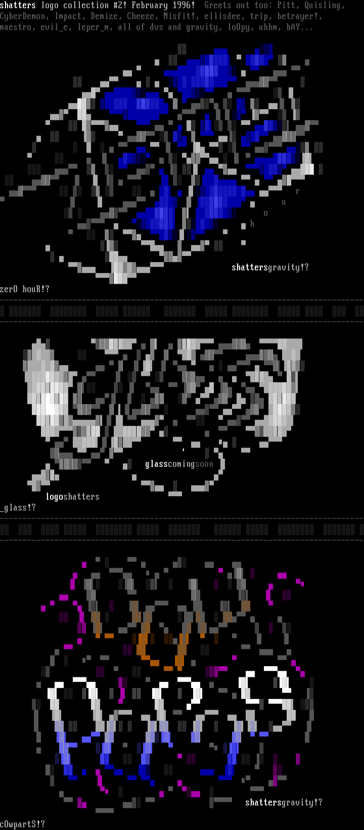 Logo Collection #2 Feb '96 by Shatters