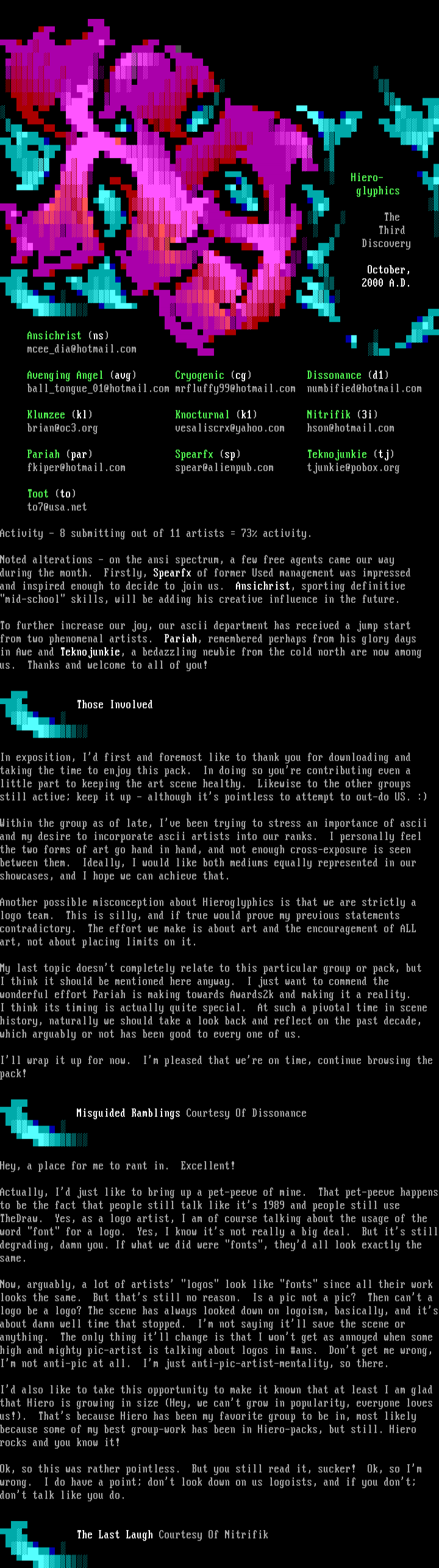 The Third Discovery by Hieroglyphics