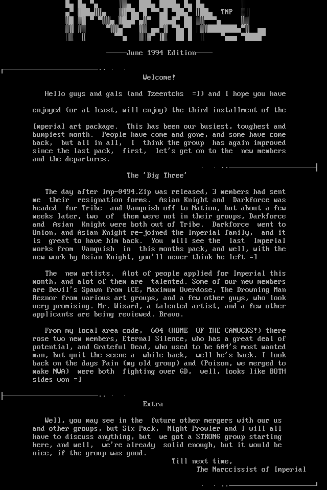 Imperial June NFO File by The Narccissist