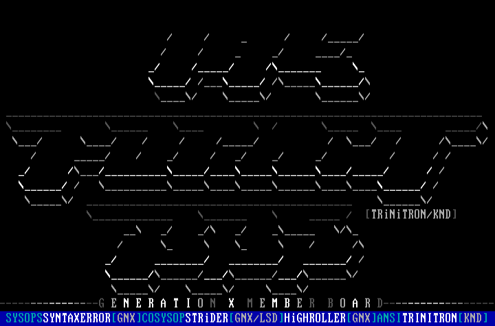 The Format BBS Advertisement by Trinitron