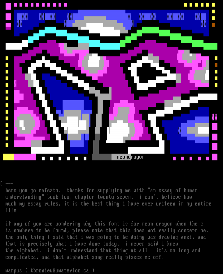 neon crayon by warpus