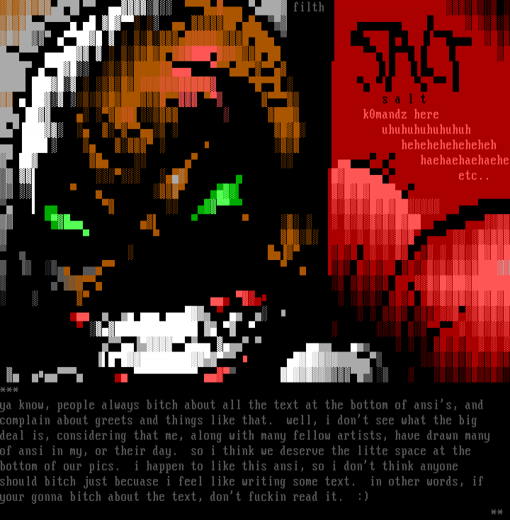 salt by filth