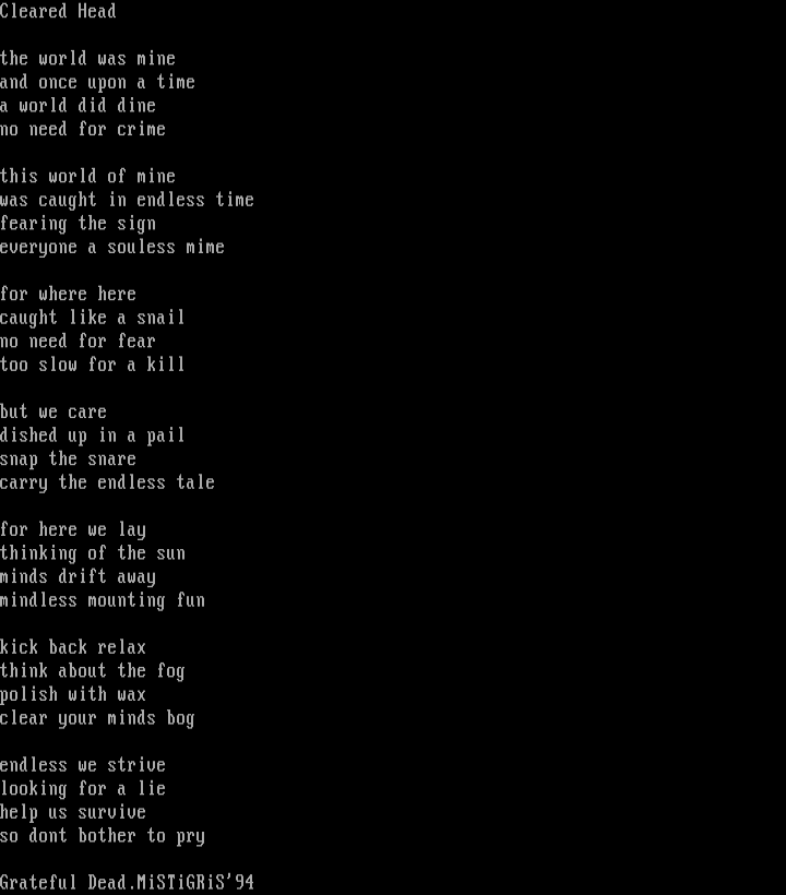 Cleared Head by Grateful Dead