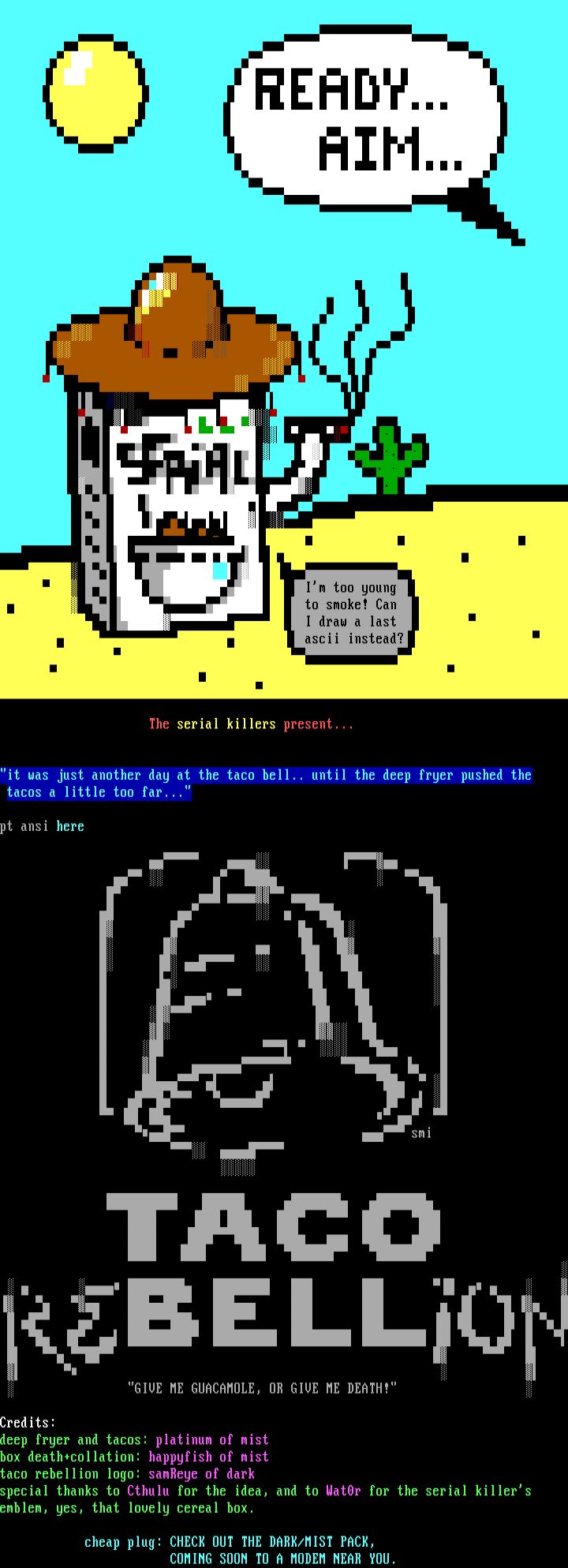 TACO reBELLion by the serial killers