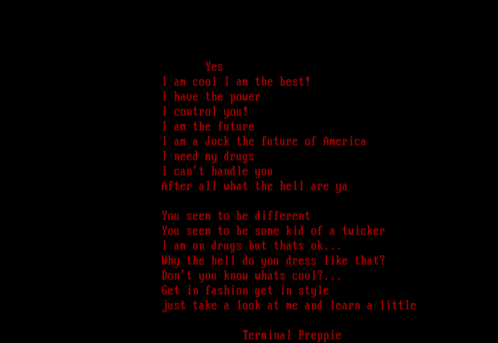 Yes by Terminal Preppie
