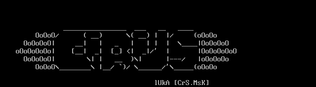 CiRiUS ARTS - ASCii LOGO 1 by lUkA