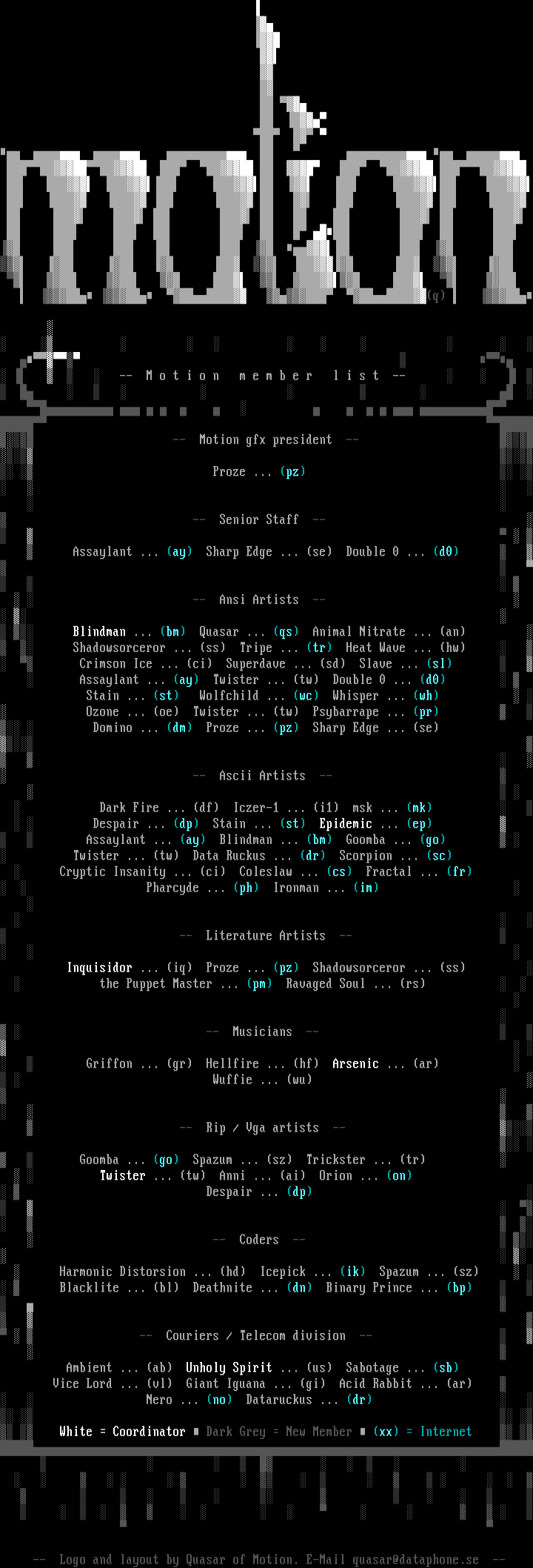Motion 0895 Member List by Motion