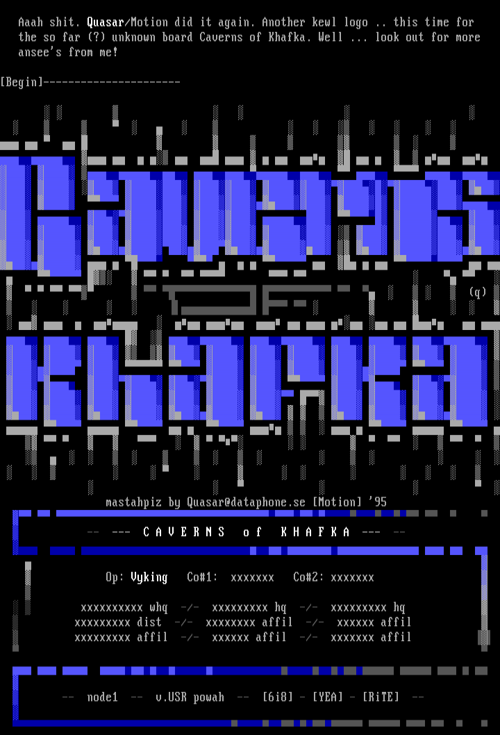 Caverns of Khafka by Quasar