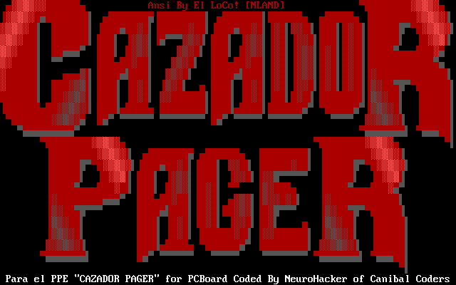 Cazador Pager Ansi by El LoCo